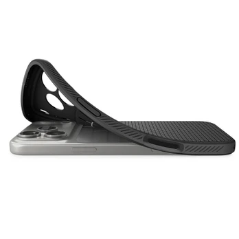 Juodas dėklas Apple iPhone 17 Pro Max / 18 Pro Max telefonui "Spigen Liquid Air"
