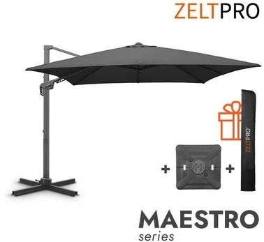 Zeltpro Lauko skėtis su Solid padu (užvalkalas dovanų) Maestro Antracito