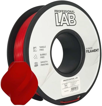 3D Plastikas - Filamentas HS-PLA red | 1.75 mm, 1kg | Professional LAB