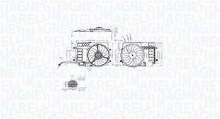 Ventiliatorius, radiatoriaus MAGNETI MARELLI 069422859010