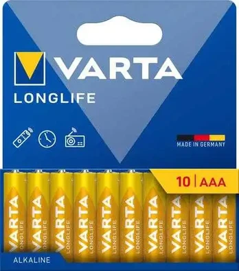 „LONGLIFE“ AAA baterijos, naujos, 10 vnt.