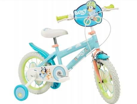 Children's Bike Bluey 14" Blue Green