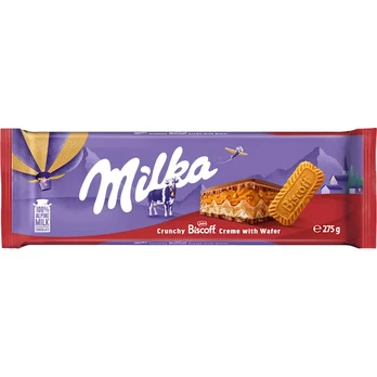 Šokoladas MILKA BISCOFF, 275 g