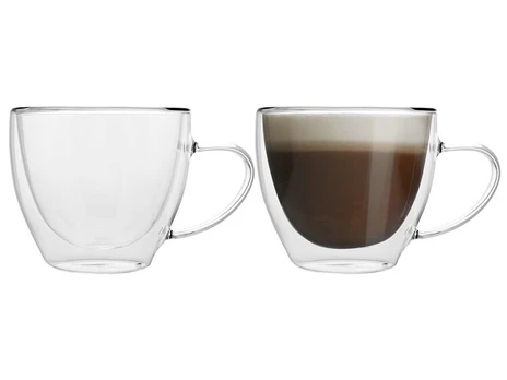 Dvigubo stiklo puodeliai, 270 ml, 2 vnt.