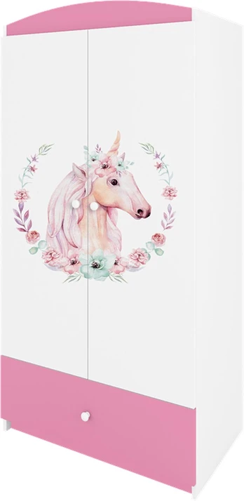 Rožinė spinta Babydreams arkliukas