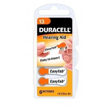 Baterijas Duracell Hearing Aid 13 (A13) 6-paka