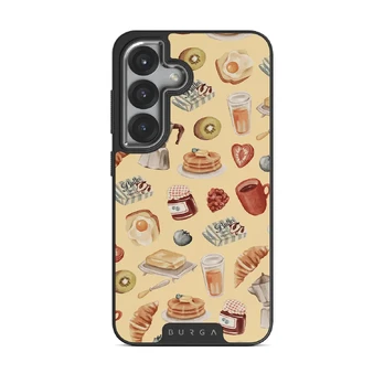 Sunny Side Up - Samsung Galaxy S25 Case, Elite Dark (Magnetic) / Silver