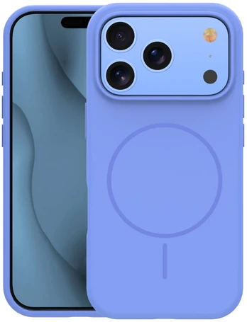 Dėklas Telforceone Silicone Thin Mag case for iPhone 17 Pro 6,3' / iPhone 18 Pro 6,3' sky mėlynas