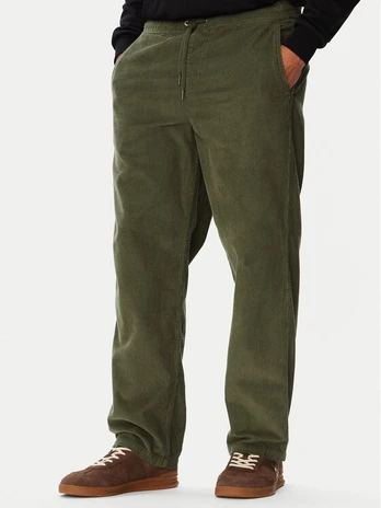Billabong Medžiaginės kelnės Larry Cord EBYNP00111 Žalia Regular Fit