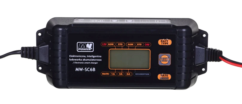 Išmanusis akumuliatoriaus įkroviklis 12V / 24V MW-SC4B