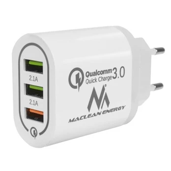 Įkroviklis Maclean MCE479W, USB, balta