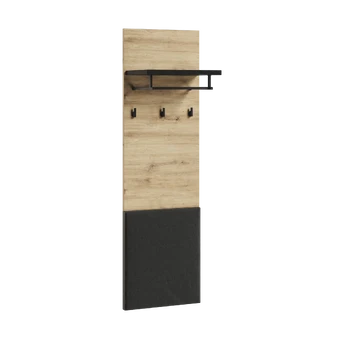 Kabykla QUANT WARDROBE QG7DAC, ąžuolas-artisan/juoda