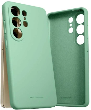 Mercury Silikoninis dėklas „Samsung Galaxy S26 Ultra“, žalias