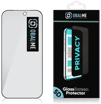 OBAL:ME 5D tempered glass for phone iPhone 18 Pro (privacy effect)