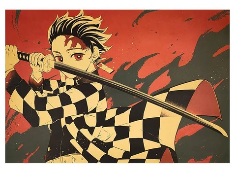 Plakatas Demon slayer