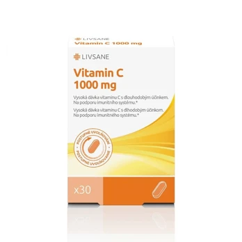 Livsane vitaminas C 1000 mg kapsulės N30