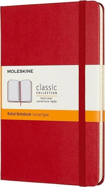 Moleskine Notes Classic 11,5x18 et. Raudonoji linija
