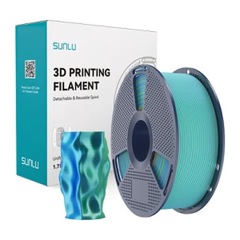 Sunlu PLA+ Silk Dual Color Filament (mėlynas-žalias)