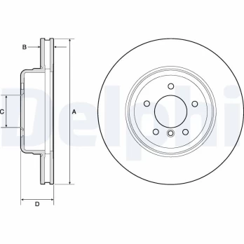 Stabdžių diskas DELPHI BG9163C