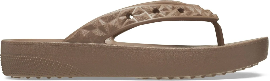 Crocs™ Classic Platform Geometrc Flip Latte - 35