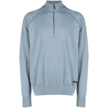 Megztinis vyrams, Pilka, Tencel-blend quarter sweater
