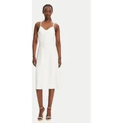 Elisabetta Franchi Kokteilinė suknelė AB74852E2 360 Balta Regular Fit