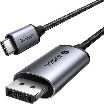 Kabelis Ugreen Kabelis UGREEN CM556 USB-C do DisplayPort 8K 3m (juoda)