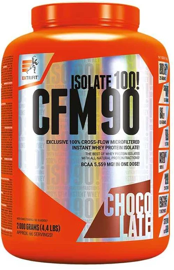 Extrifit CFM Instant Whey Isolate 90, 2000 g – chocolate