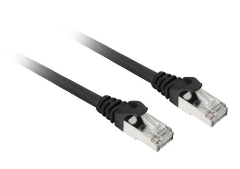 Sharkoon patch network cable SFTP, RJ-45, with Cat.7a raw cable (black, 1 meter)
