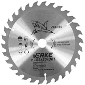 Pjovimo diskas Verke, 185 mm x 20 mm kaina