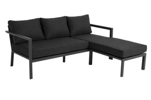 Lauko kampinė sofa Delia, aliuminis, dvipusė
