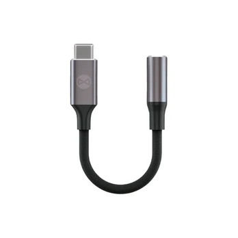 Forever adapter audio AJC-01 jack 3,5 mm - USB-C juodas