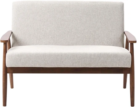 Beliani Dvivietė sofa ESRUM tamsiai ruda/pilka
