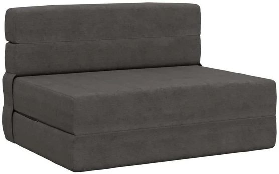 Sulankstomas Sofas-Lova Tamsiai pilka 190 x 70 x 15 cm