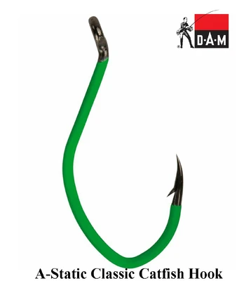DAM Kabliukai MADCAT A-Static Classic Catfish Hook 6/0