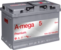 Akumuliatorius A-mega Premium 5, 12 V, 60 Ah, 600 A