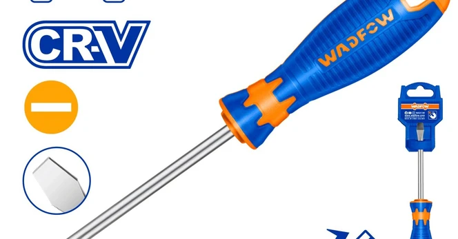 Plokščias atsuktuvas WADFOW, magnetinis, Cr-V, 3x75 mm, WSD1233
