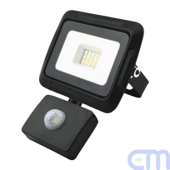 BREMEN LED prožektorius su judesio davikliu 10W, 4000K, IP65, 80lm/W Eurolight