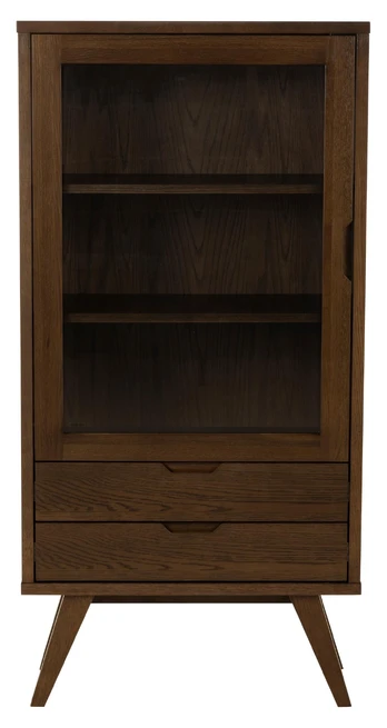 Spintelė - vitrina A-Line, ruda, 36 cm x 72 cm x 145 cm