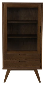 Spintelė - vitrina A-Line, ruda, 36 cm x 72 cm x 145 cm kaina