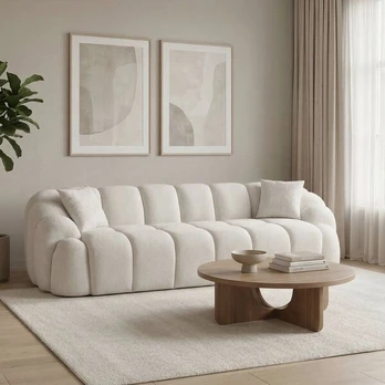 Keturvietė sofa Octavio, balta