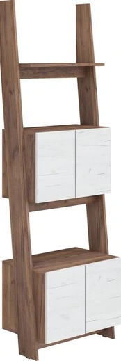 Lentyna Rack 60-2D, ruda/balta