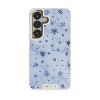Ice Queen - Snowflakes Samsung Galaxy S25 Plus Case, Elite Light (Magnetic) / Gold