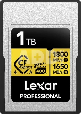 Lexar CFexpress 4.0 Pro Gold, VPG400, R1800/W1650 (Type A) 1TB
