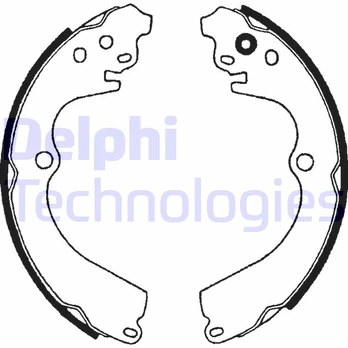 Stabdžių trinkelių komplektas DELPHI LS1604