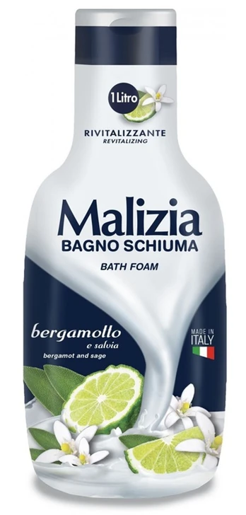 Vonios putos MALIZIA Bergamot & Sage, 1000 ml