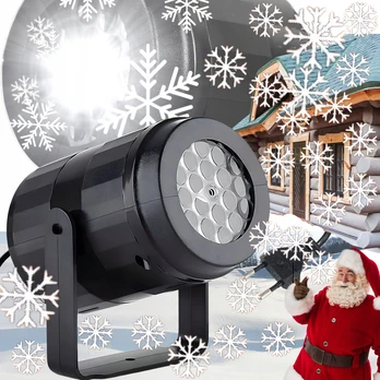 LED sniego snaigių lazerinis projektorius, 3 W, IP65