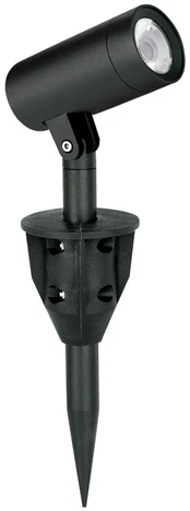 8W LED įsmeigiamas šviestuvas, juodas, 3000K, IP65, E514
