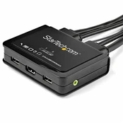 StarTech 2 PORT HDMI KVM SWITCH - 4K60/USB 4K 60HZ - OS INDEPENDENT kaina