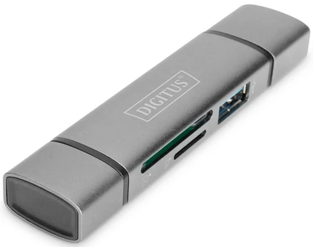 DIGITUS Combo Card Reader Hub USB-C / USB 3.0